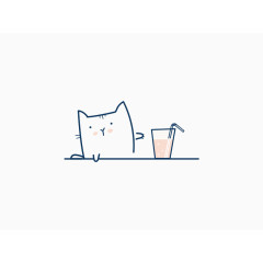 猫和饮料