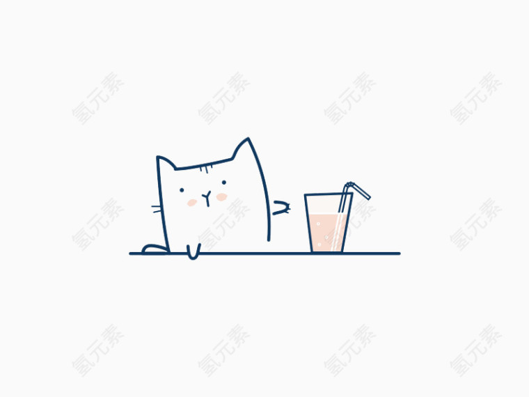 猫和饮料