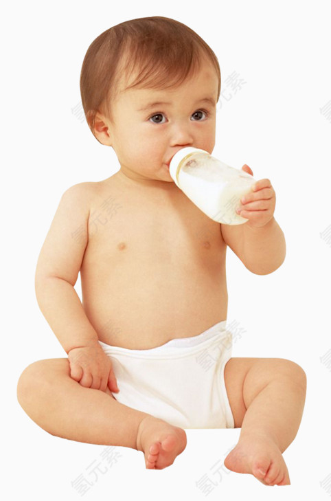 喝奶的婴儿