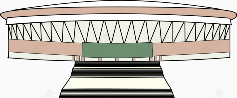 矢量手绘建筑