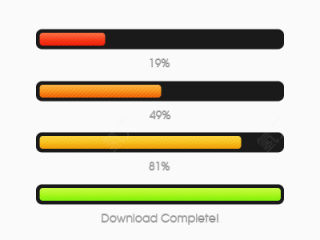 进度条的四种形态设计PSD下载