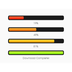 进度条的四种形态设计PSD