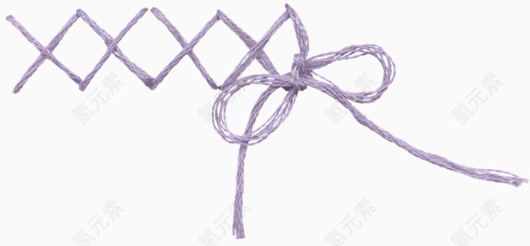 紫色创意绳子