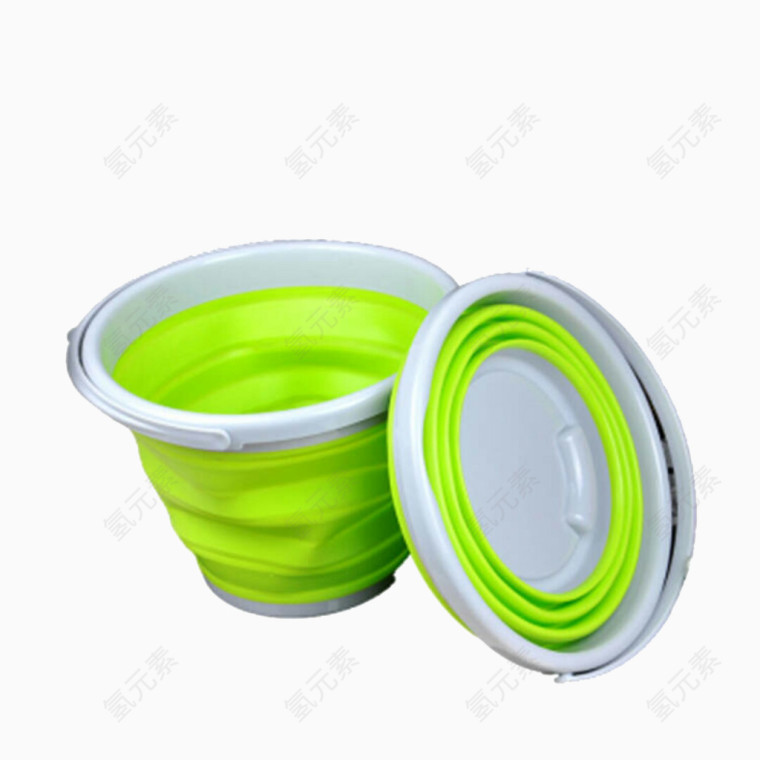 绿色折叠桶