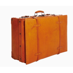 棕色简约行李箱装饰图案