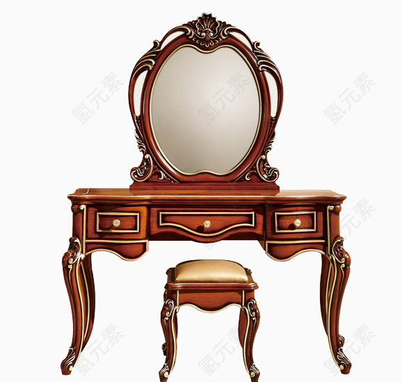 棕色古典桌椅