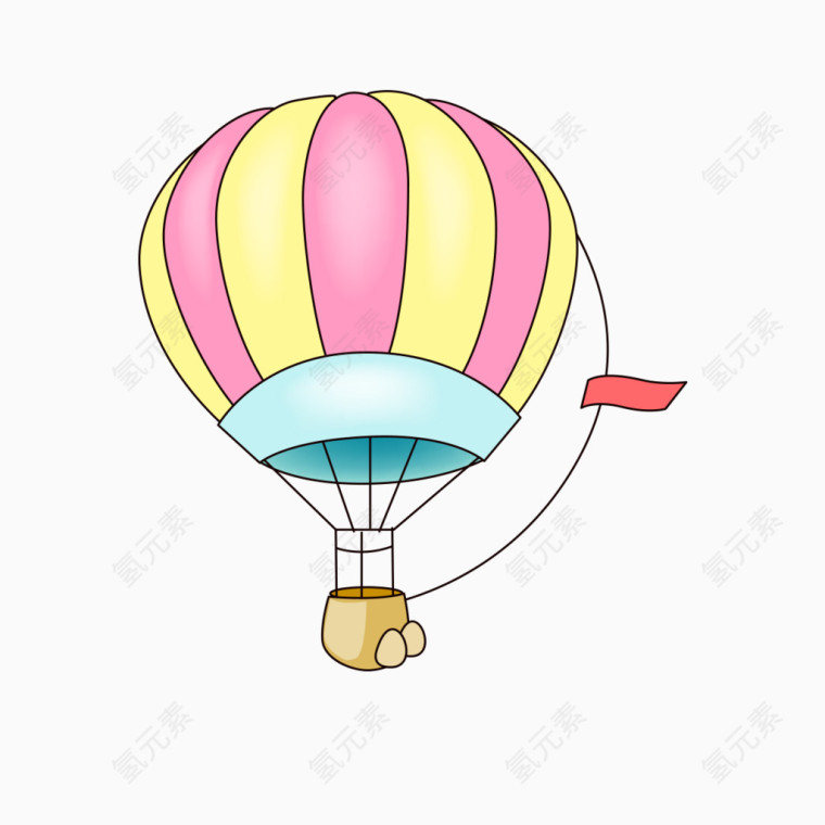 卡通热气球