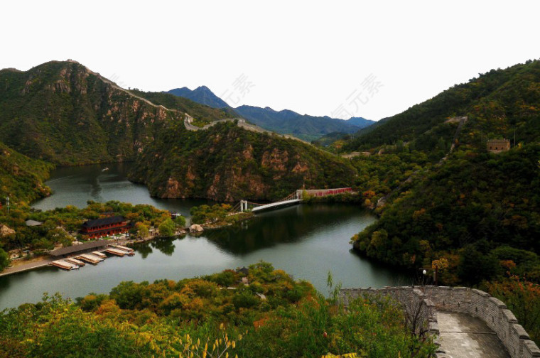 北京怀柔黄花城水长城风景