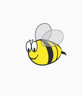 黄色蜜蜂免抠素材