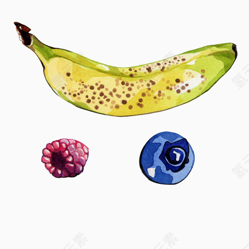 水果合集手绘画素材图片