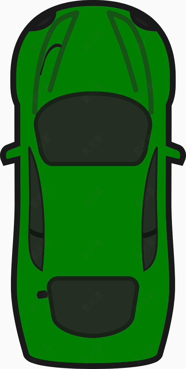 绿色的汽车