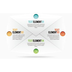矢量信封图表