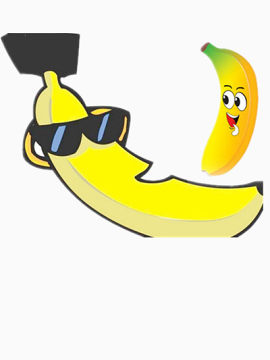 两个悠闲的香蕉