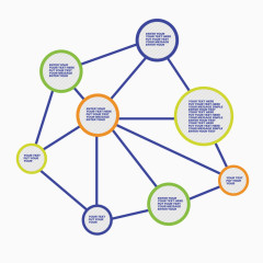 矢量线型图关系图指示图