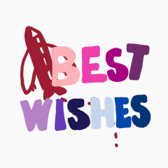 BestWishes卡通祝福语