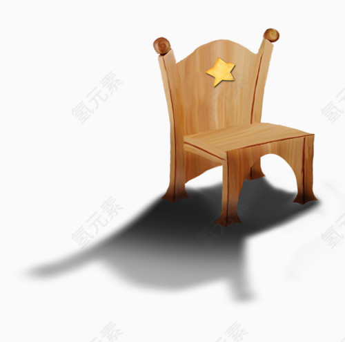 星星装饰小公主椅子