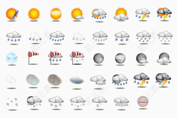 天气实用图标