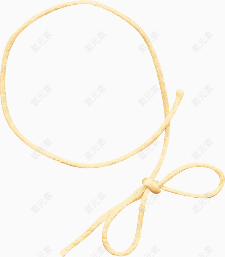 黄色绳子圆环