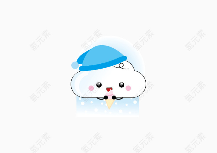 云朵雪糕图标