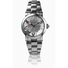 托斯卡纳系列银色精钢手表