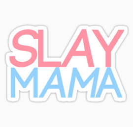 粉蓝色的slay mama