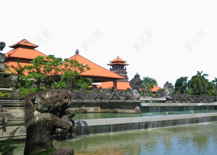 巴厘岛乌布皇宫建筑