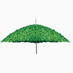 绿色装饰伞