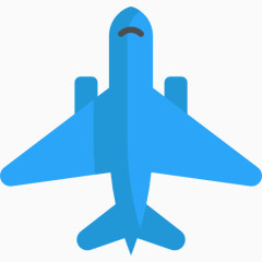 一架蓝色的飞机