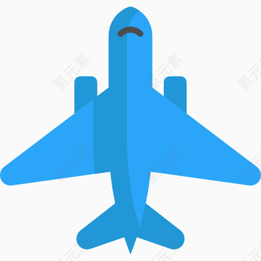 一架蓝色的飞机