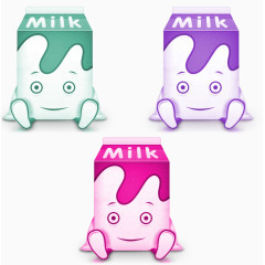 牛奶盒子PNG图标