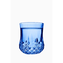 蓝色玻璃水杯