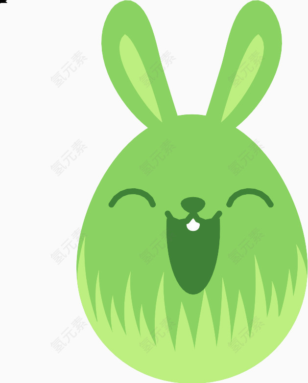 大笑的兔子
