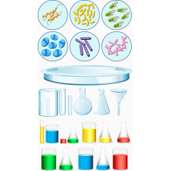 矢量化学用品及病毒