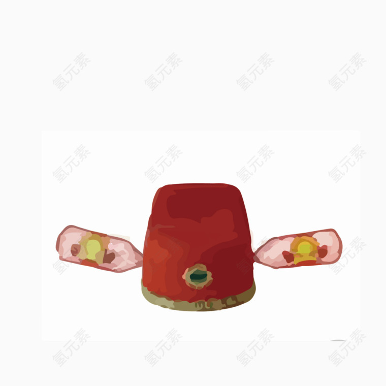 红色状元帽子