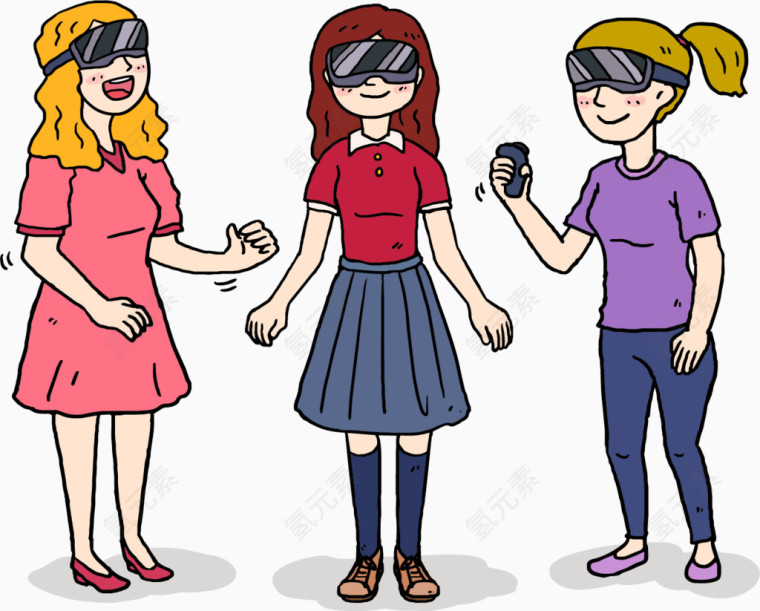 女孩虚拟现实产品体验