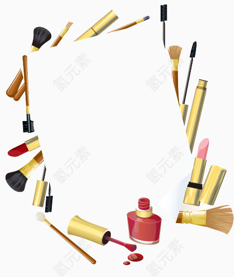 各种化妆品图标矢量素材
