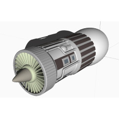 飞机涡轮3D效果图