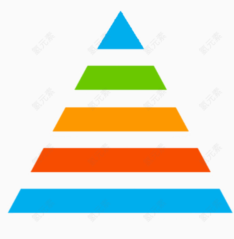彩色三角形PPT素材