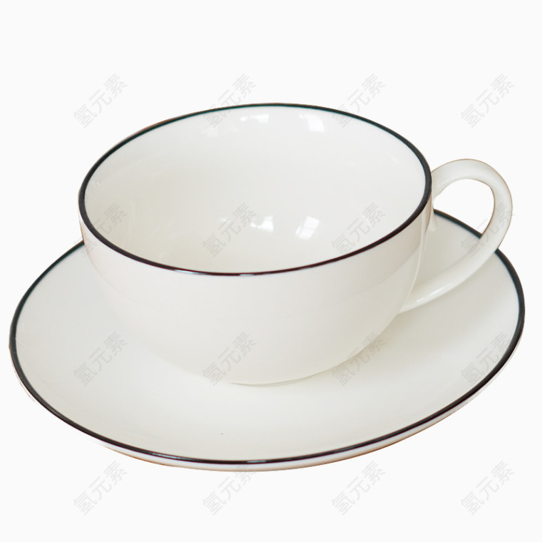 白色瓷器咖啡杯碟
