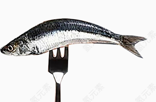 刀叉着一条鱼