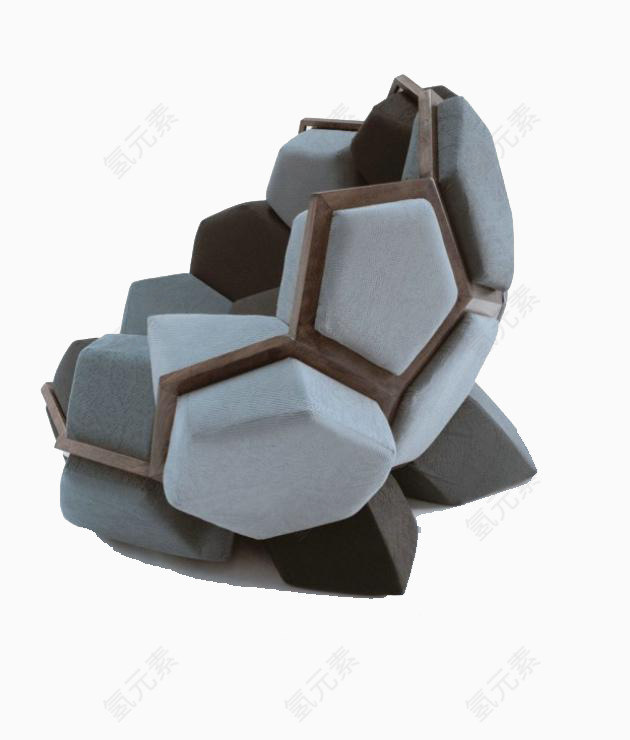 岩石拼接椅子