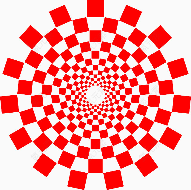 红色螺旋图