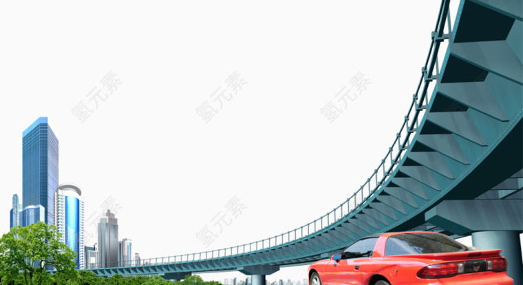 都市立交桥背景素材
