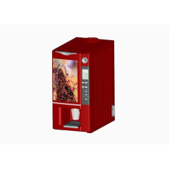 红色咖啡机自动售货机素材