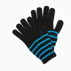黑色冬季保暖手套