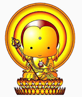 庄严可爱的佛教卡通人物