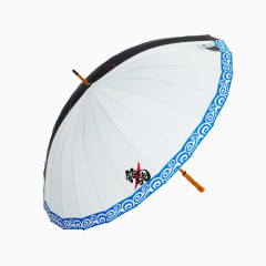 白色古典手工雨伞