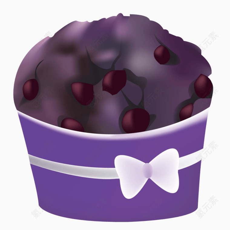 紫色冷饮炒冰
