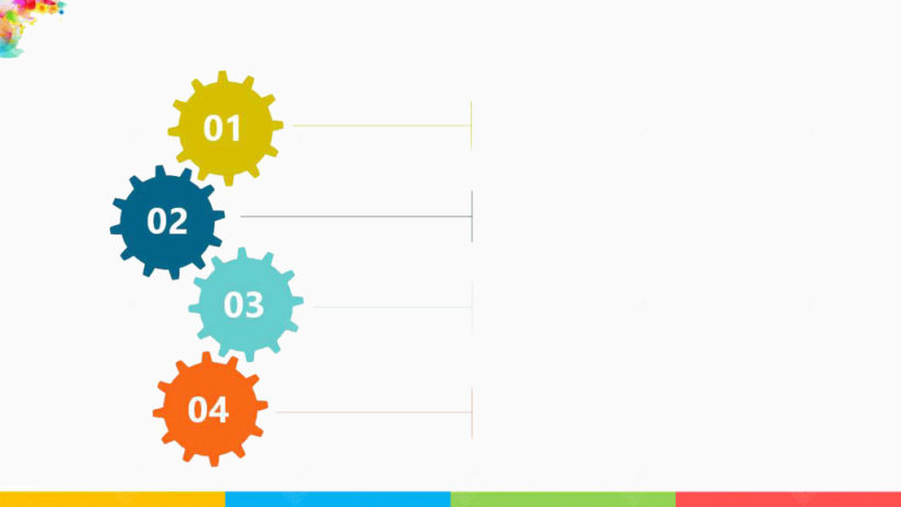 彩色绚丽ppt模板下载