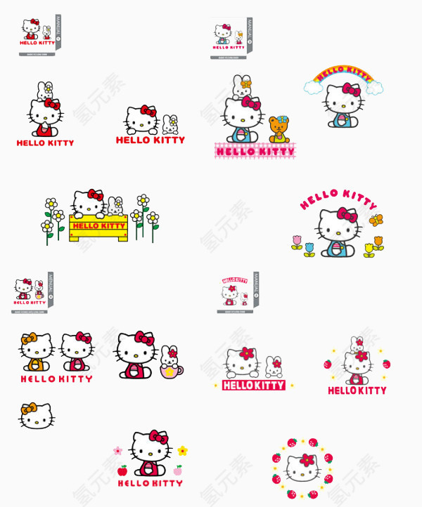 HelloKitty卡通矢量图